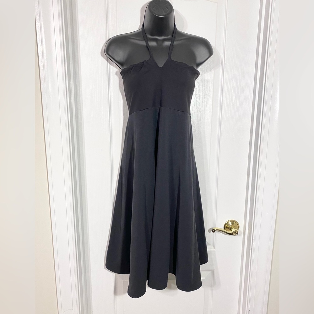 Prana Knit Halter Dress Black Size Medium
